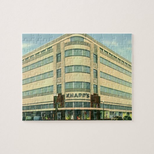 Vintage bedrijf, Knapp's Warenhuis Legpuzzel (Horizontaal)