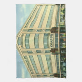 Vintage bedrijf, Knapp's warenhuis Theedoek (Verticaal)