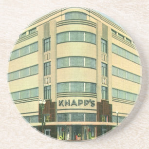Vintage bedrijf, Knapp's Warenhuis Zandsteen Onderzetter
