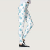 Vintage Bee Botanische Blauwe (1) Leggings (Rechts)