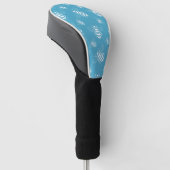 Vintage Bee Botanische Blauwe (2) Golfheadcover (Schuin)