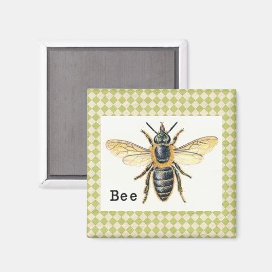 Vintage Bee Primer Magneet (Voorkant / Achterkant)
