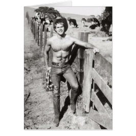Vintage Beefcake Cowboy