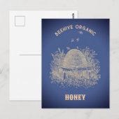 Vintage Beehive  Briefkaart (Voorkant / Achterkant)