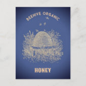 Vintage Beehive Briefkaart (Voorkant)