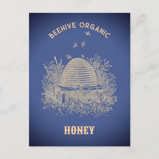 Vintage Beehive  Briefkaart (Voorkant)