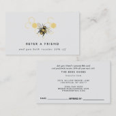 Vintage Beekeeping & Honeybee Farm Business Aanbevelingskaartje (Voorkant / Achterkant)