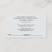 Vintage Beekeeping & Honeybee Farm Business Aanbevelingskaartje (Achterkant)