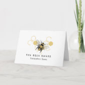 Vintage Beekeeping & Honeybee Farm Business Kaart (Voorkant)