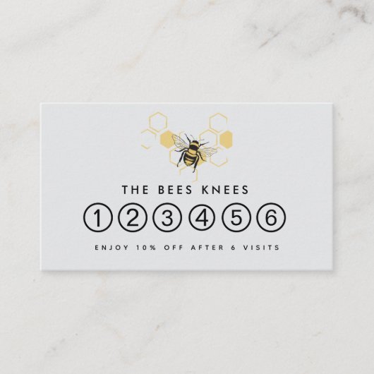 Vintage Beekeeping & Honeybee Farm Business Klantenkaartje (Voorkant)