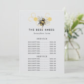 Vintage Beekeeping & Honeybee Farm Business Menu (Staand voorkant)
