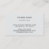 Vintage Beekeeping & Honeybee Farm Business Visitekaartje (Achterkant)