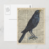 Vintage beeld op oude Encyclopedia pagina Briefkaart (Voorkant / Achterkant)