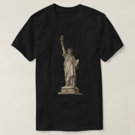 Vintage Beeld van de Vrijheid T-shirt