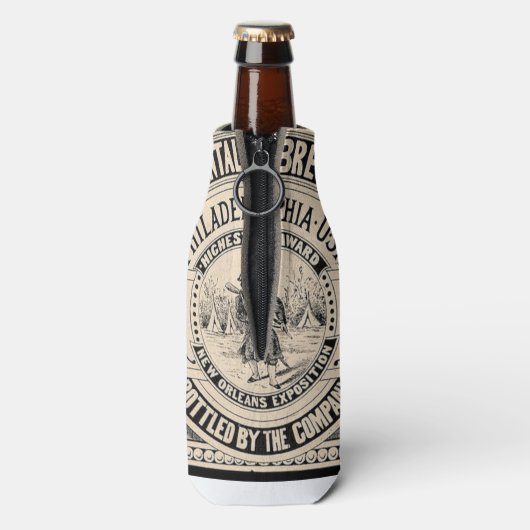 Vintage Beer Flesjeskoeler (Fles Achterkant)