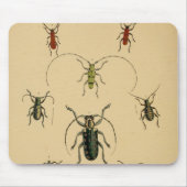 Vintage Beetle Mousepad Muismat (Voorkant)