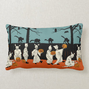 Vintage begin jaren 1900 "Spooks on Parade" Kussen