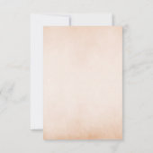 Vintage Beige Teddyshower Babyfeest Bedankkaart (Achterkant)