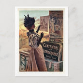 vintage belle époque eeuwen lithografie briefkaart (Voorkant)