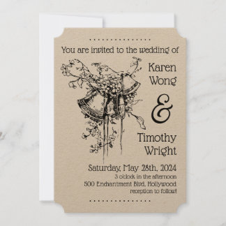 Vintage Bells Wedding Kaart