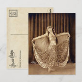  Vintage Belly Dancer Briefkaart (Voorkant / Achterkant)