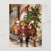 Vintage Belsnickel op een Mule Briefkaart (Voorkant)