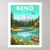 Vintage Bend Oregon Poster (Voorkant)