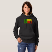 Vintage Benin Flag Beninese Independence Day Hoodie (Voorkant volledig)