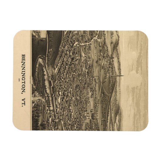 Vintage Bennington, Vermont Magneet (Horizontaal)