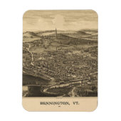 Vintage Bennington, Vermont Magneet (Verticaal)
