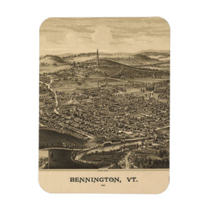 Vintage Bennington, Vermont Magneet