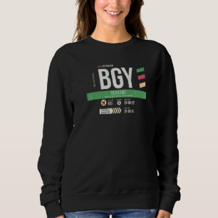 Vintage Bergamo BGY Luchthavencode Retro Reisdag  Trui