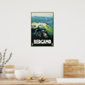 Vintage Bergamo Italië - Reizen en Poster (Keuken)