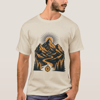 Vintage Bergavontuur Expeditie Outdoor T-shirt