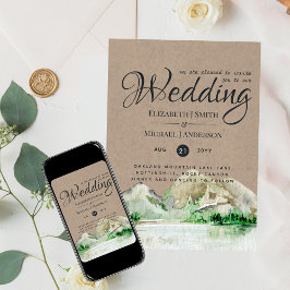 Vintage bergen meer rustic Wedding