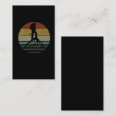 Vintage bergen wandelend visitekaartje (Voorkant / Achterkant)