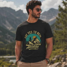 | Vintage berghiken grafische T-shirt
