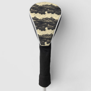 Vintage berglandschap met wolken (5) golfheadcover