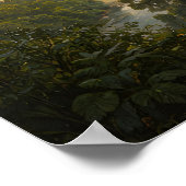 Vintage berglandschapsposter, Serene bos Poster (Hoek)