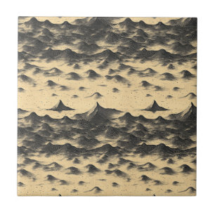 Vintage bergwolk landschap (10) tegeltje