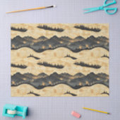 Vintage bergwolk landschap (1) tissuepapier (Craft)