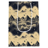 Vintage bergwolk landschap (3) medium cadeauzakje (Achterkant)