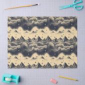 Vintage bergwolk landschap (3) tissuepapier (Craft)