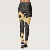 Vintage bergwolk landschap (4) leggings (Achterkant)