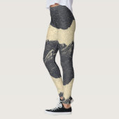 Vintage bergwolk landschap (6) leggings (Links)