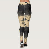 Vintage bergwolk landschap (9) leggings (Achterkant)