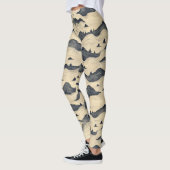 Vintage bergwolken landschap (8) leggings (Links)