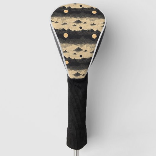 Vintage bergwolken landschap (9) golfheadcover (Voorkant)