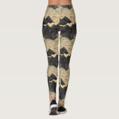 Vintage bergwolkenlandschap (2) leggings (Achterkant)
