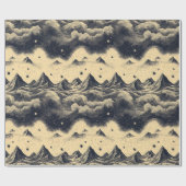 Vintage bergwolkenlandschap (3) cadeaupapier (Vlak)